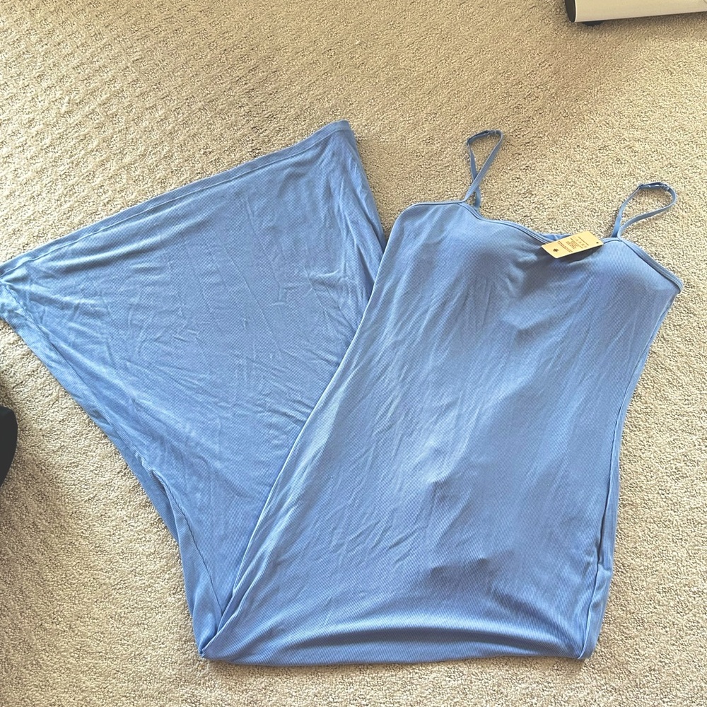 Blue stretchy shapewear popilush dress NWT!